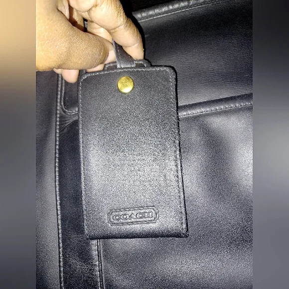 COACH X LEXUS Limit Edition Black Leather Travel Weekender Duffel Authentic EUC - Picture 6 of 16